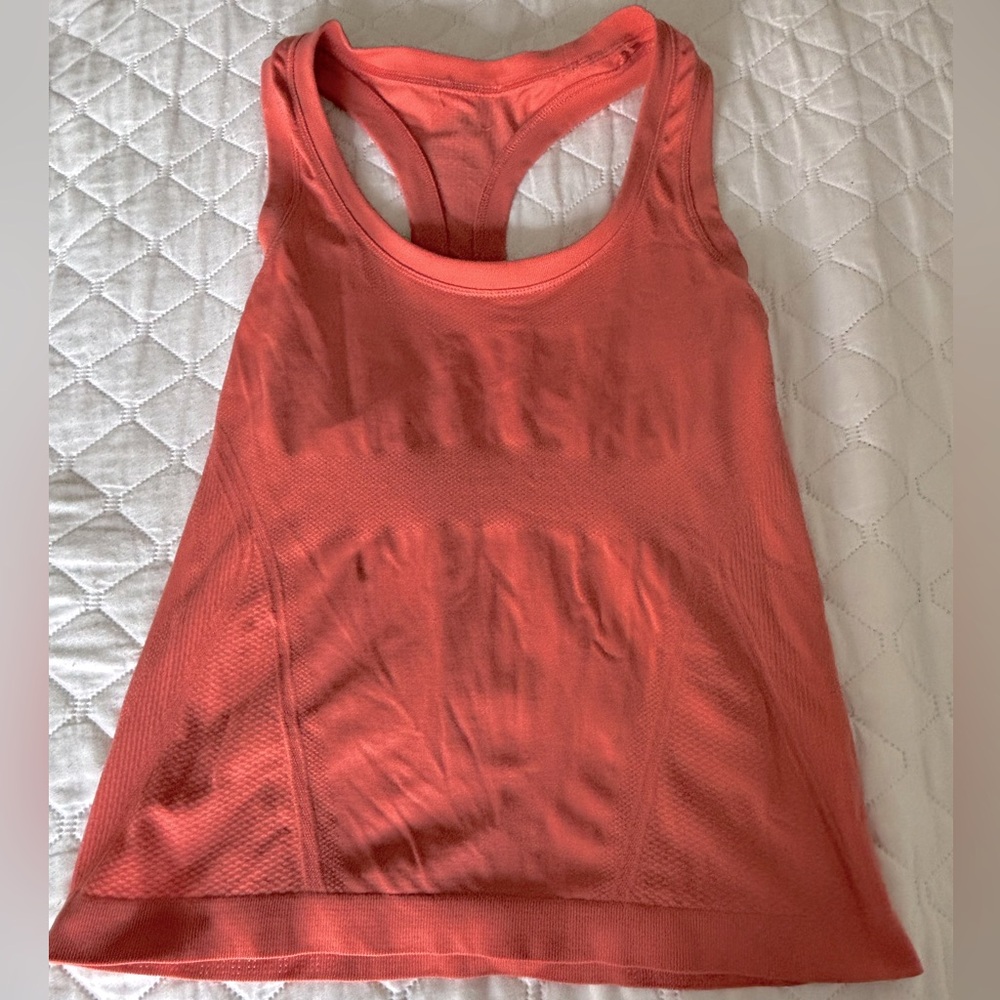 Athleta Momentum Seamless Tank, Size XS, Orange